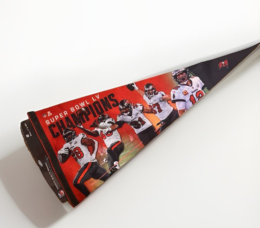 Tampa Bay Buccaneers Super Bowl LV Champions WinCraft Premium Pennant Brady